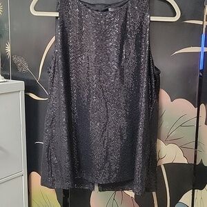 Rhinestone Pullover Top Size L
